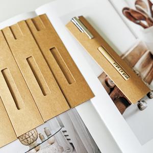 TEMU 100개 크래프트 종이 펜 슬리브 - 내구성 강한 카드보드 싱글 펜 파우치, 스크래치 방지 디자인, 홈 오피스 스쿨 비즈니스 정리용 (갈색), 사무실 필기구 보관함, 우아한 정리함, 튼튼한 구조, 문구 애호가를 위한 필수품, 오거나이저, 고품질 슬리브, 연필 케이스, 작업 공간 정리 도구|편지지