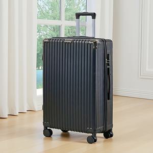 TEMU 28인치 하드쉐일 스피너 스위트케이스 - 강력한 ABS, 철제 핸들, 다방향 휠, 지퍼 클로저, 여행에 이상적 - 블루, 그린, 핑크, 오렌지, 레드, 블랙, 여행용 스위트케이스 제공