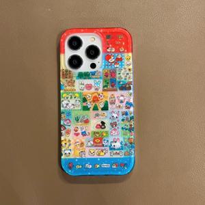 TEMU 오리지널 고풍스러운 소동물 아이폰 15 프로 맥스 케이스 아이폰 14 프로 일본식 11/12/13/14/15/16 니치 걸 하트 13 프로 맥스 크리에이티브