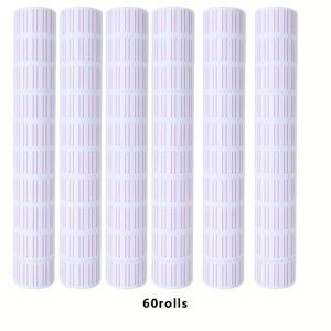TEMU 60 롤 30000개 MX-5500 라벨용 가격표 라벨, 흰색 가격표 스티커, 슈퍼 스티키 가격표 가격 스티커, 소매점, 사무실, 조직 라벨링에 적합