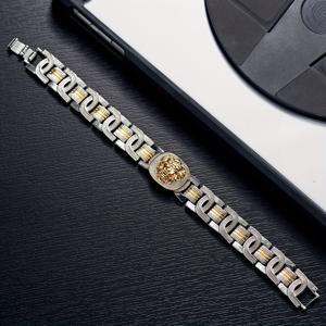 TEMU 1pc 숲의 왕 사자 디자인 금속 금색 팔찌 - 고급스러운 빈티지 스타일, 동물 모티브와 왕관 디테일, 일상 착용, 파티, 남성과 여성에게 이상적인 선물, 사자 보석|팔찌|남자팔찌