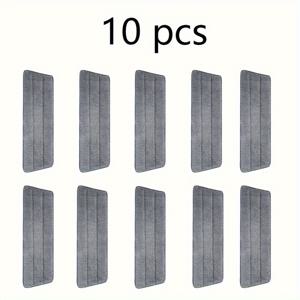 TEMU 5/10개 스프레이 걸레 교체용 마이크로파이버 평면 압착걸레 패드, 사다리꼴형 청소걸레 천, 청소 도구, 청소 용품