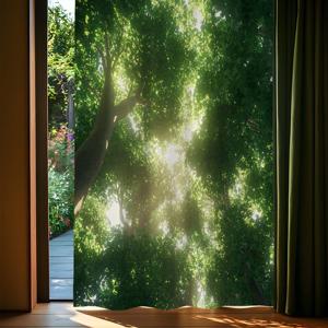 TEMU 1개 호박 후크 커튼, 