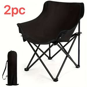 TEMU 1/2개 야외 접이식 캠핑 의자 + 보관백, 초승달 디자인, 하이킹, 피크닉, 해변 등에 적합, 하이킹 휴식 장소,휴대용 캠핑 의자,초승달 의자,접이식 캠핑 의자,독특한 모양의 의자,달 모양 좌석,강화된 조인트 구조,컴팩트 스토리지 디자인