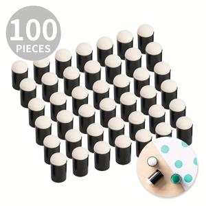 TEMU 100개 스펀지 도버 - 수공예용, 잉크·분필·페인트 적용에 최고! 스텐실링, 스폰징, 디테일 이펙트를 위한 전문가급 사용품. 다재다능한 설계와 정밀도 높은 내구성 있는 아티팩터, DIY 및 취미화가 추천