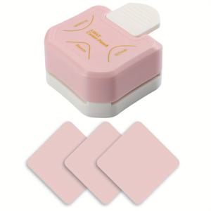 TEMU STLEKAN 3-in-1 코너 라운더 펀치 도구 - 4mm, 7mm, 10mm 플라스틱 공예용 펀처 (종이, 라미네이트, 사진, DIY, 카드 만들기 & 스크랩북킹) - 내구성 강한 정밀 코너 커터, 회전식 디자인, 스크랩북 필수품