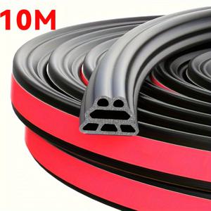 TEMU 1개 범용 196.85inch/393.7inch 자가 점착 합성 고무 자동차 도어 씰 스트립, 소음 감소 다중 구멍 디자인, 전면 도어, 후드, 트렁크, 할로윈, 크리스마스, 추수감사절, 차량 소음 감소, 내구성 있는 방수