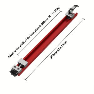 TEMU 1개 정밀 알루미늄 원형 톱 가이드 레일, 목공용 조절식 절단기 베이스, 밀링 및 절단 작업을 위한 내구성이 뛰어나고 정확한 가이드, 전문가 프로젝트에 이상적, 전기 불필요
