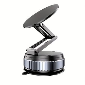 TEMU 360° 회전 및 진공 흡착 컵이 있는 강력한 자석 휴대폰 홀더 - 3단 무한 각도 조절, 내구성 ABS 차량 대시보드 마운트 (주방, 사무실, 체육관, 여행용) - 모든 차량 호환, 견고한 구조, 컴팩트 디자인, 안전한 고정, 사무직 종사자용