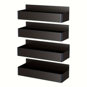 TEMU 이 4개 세트의 자석 보관 랙은 드릴링이 필요 없는 벽걸이 정리함입니다. 다양한 환경에서 사용할 수 있습니다. 냉장고 옆, 세탁기, 또는 캐비닛과 같은 곳에서 사용할 수 있습니다. 주방용품과 음료를 보관하는 데 적합한 강력한 자석 및 미끄럼 방지 디자인을 특징으로 합니다.|냉장고|세탁기|양문형냉장고