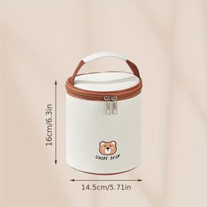 TEMU 1 대용량 사각 보온 도시락 가방, 비식품 접촉, 여행 및 직장 도시락 가방에 적합, 비식품 접촉