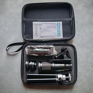 TEMU 에이펠 22X 장거리 폰 카메라 렌즈, 고화질 광각 + 매크로 렌즈, 야외 캠핑 및 하이킹용 삼각대 포함 텔레포토 렌즈, 아이폰 및 등 스마트폰 호환 촬영 렌즈 키트