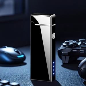 TEMU 1개/2개/3개 경량 고급 펄스 라이터 듀얼 아크 전자식 방풍 트렌디 파이어 스타터