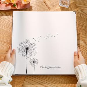 TEMU 3X5, 4X6, 5X7, 및 8X10 사진을 위한 대형 자체 접착 사진 앨범, 40페이지에 20장의 사진을 보유합니다. 이 DIY 앨범은 가족, 청소년, 결혼식에 적합한 간단하고 넓은 사진 카드 상자입니다.