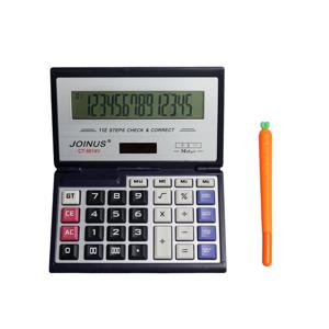 TEMU VISIOYO 14비트 태양광 계산기 및 펜 콤보 세트 - 대형 LCD 스크린 휴대용 접이식 클램셸 컴퓨터 스타일 계산기, 자동 전원 지원, 태양광/전원 호환, 수학/과학/도구, 사무실용