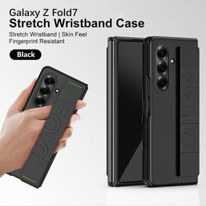 TEMU 삼성 Z FOLD7/Fold6/Fold5/Fold4/Fold3/Fold2 호환, 럭셔리 손목 스트랩 보호 케이스, 충격 방지 폰 커버