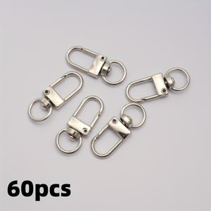 TEMU 60개 금속 랍스터 클로우 걸쇠 - DIY 주얼리 & 가방 스트랩용 퀵 커넥트 회전 고리 | 아연 합금 공예 소품, 키링 제작용 액세서리, 펜던트 및 장식품 만들기