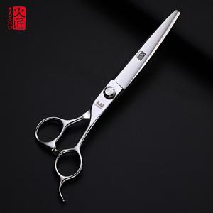 TEMU 파이어마스터 전문가용 헤어 가위 - 7인치 대형 날 VG10 스틸 미용 가위, 날카로운 날, 오른손잡이용 왼손잡이 디자인