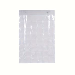 TEMU 48칸 투명 정리함 - 벽걸이형 스토리지 패널, 후크 포함, 견고한 플라스틱 제작, 보석, 배지, 트레이딩 카드용 공간 절약 디스플레이 케이스, 사무실 및 가정용 - 설치 도구 필요 없음, 걸이식 수납 정리대, 옷장 조직화, 모듈러 디자인, 튼튼한 구조, 보석 수집가용, 고품질 제작, 부티크 주인님을 위한