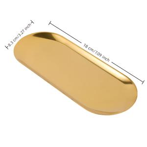 TEMU 빈티지 욕실 트레이 정리함 - 우아한 메탈릭 골드 마감 오벌 스토리지 플레이트, 화장대 데코, 고급스러운 스테인리스 스틸 제작 - 모던 또는 전통적인 욕실에 완벽한 홈 데코 선물, 세련된 디자인, 내구성 있는 소재, 마감, 현대적이고 세련된 주택 소유자에게 이상적인 욕실 액세서리