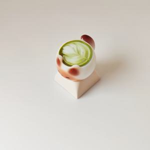 TEMU 수공예 시암 고양이 커피컵 디자인 키캡, 기계식 키보드 스위치용. 매력적인 키보드 장식 및 교체용 키캡, 휴일 또는 생일 선물로 완벽한 선택