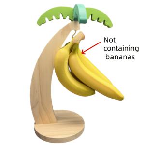 TEMU 1개 인조 나무 바나나 트리 벽걸이 과일 홀더 - 공간 절약형 바나나, 포도 및 신선한 채소 전시대 | 자연스러운 목재 무늬 유럽 스타일 주방 장식품 | 간편 설치, 세련된 디자인, 러스틱 스타일, 내구성 강화 소재, 작은 공간에 필수 아이템