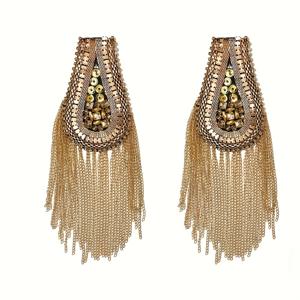 TEMU 남성용 스ूट용 2개 세련된 골든 비즈드 숄더 패드 - 분리 가능, 장식적인 장식, 공식 행사, 결혼식, 특별한 행사, 결혼식 액세서리 | 세련된 숄더 패드 | 세부적인 비즈드 워크