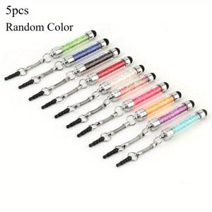 TEMU 아이폰, 아이패드, 태블릿, 스마트폰 및 기타 터치스크린 기기와 호환되는 고감도 터치스크린 펜 5개 세트