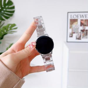 TEMU 20mm 22mm 귀여운 캔디 레진 클리어 밴드 - 삼성 4/6 프로, 5 프로, 46/42/44/40/41/47mm 호환, 화웨이 가민 워치용