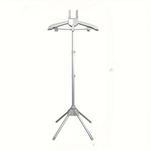 TEMU 알루미늄 합금 접이식 다리걸이 - 360° 회전 가능한 옷걸이 및 다리걸이, 높이 조절 가능, 공간 절약형 세탁용품 (블랙 & 그레이), 내구성 강화 디자인, 현대적 감각의 세련된 마감, 튼튼한 구조|빨래건조대|다리미|악세사리