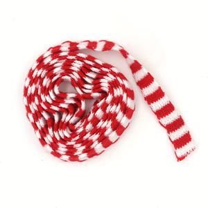 TEMU 5m 레드 화이트 그린 크리스마스 니트 스카프 - 인형 DIY 소품, 병 & 트리 장식용 미니 스카프, 패턴, 휴일 홈 데코 액세서리, 미니어처 크리스마스 아이템, 인형집 소품, 니트 질감, 크리스마스 장식 소품