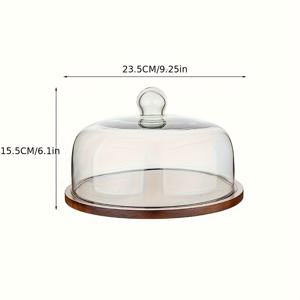 TEMU 빈티지 일본식 아코야 나무 케이크 트레이, 가정용 거실 디저트 디스플레이 스탠드, 과일 플레이트