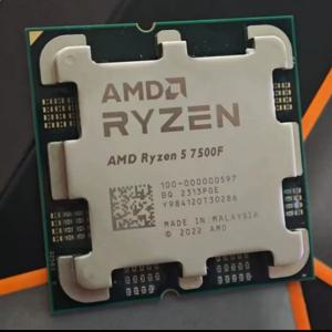 TEMU AMD Ryzen 5 7500F CPU 프로세서 - 6코어 12 스레드, 최대 부스트 3.7GHz, 소켓 AM5 플랫폼, 고성능 게이밍 & 사무용 프로세서 (고급 냉각 시스템, PC & 노트북용 내구성 디자인, 게이밍 프로세서, 세련된 메탈릭 마감)|게임
