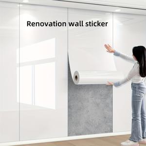 TEMU 1롤, 대리석 타일용 접착식 벽지 - 거실, 침실, 주방, 욕실 리모델링 벽 스티커