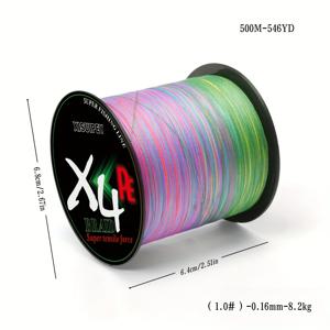 TEMU XISUIPEY 초강력 PE 낚싯줄 - 멀티 컬러 옵션 (녹색, 빨간색, 노란색, 주황색, 분홍색, 보라색, 갈색)으로 제공되는 헤비 듀티 브레이드 라인, 장거리 캐스팅, 바다 & 민물 낚시용 - 낚시꾼을 위한 이상적인 선물, 낚시용품땡처리, 민물낚시줄, 낚시용품 땡처리, 민물낚시용품