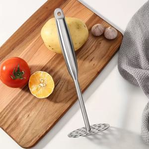TEMU 304 스테인레스 스틸 휴대용 프렌치 프라이 프레스 및 야채 뭉쳐기 - 과일, 야채, 치즈를 부수는 다기능 주방 도구 - 인간 중심 디자인, 쉬운 청소, 내구성 및 녹슬림 방지, 식품 준비, 세련된 주방 용품, 녹슬림 방지 소재