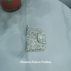 TEMU 귀여운 곰 & 구름 코인 지갑 - 미니 ID/카드 홀더, 키체인 부착 (루프) - /다크 블루/베이지 나일론 파우치, 일상용 컴팩트 머니 백 케이스