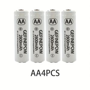 TEMU AA/AAA 1.2V 니켈수소 수전지 세트 - 디지털 카메라, 지문 잠금장치, 도어벨, 전자 저울, 무선 마우스, 키보드, 알람 시계, 계산기, 장난감, 게임 컨트롤러 및 기타 기기에 적합|계산기