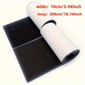 TEMU 소형 후크가 있는 양면 미끄럼 방지 테이프는 소파 쿠션, 카펫 및 벽을 고정하는 데 완벽하며, 추가 강력한 접착제, 스마트 커튼, 커튼, 커튼 테이프, 양면 접착 스크래치, 접착 스티커, 케이블 관리, 추가 강력한 양면 테이프, 자체 접착 테이프 스트립, 블랙 테이프 클로저에 적합합니다