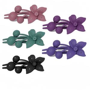 TEMU 여성용 대형 벚꽃 오리부리 머리핀 5개 세트, 뒤머리 머리핀, 대형 헤어 액세서리, 업스타일 헤어스타일,헤어 스타일링, 스타일,꽃무늬 머리핀,섬세한 장인 정신,라인스톤 디테일,헤어 그립 클립,일상복,패션 애호가