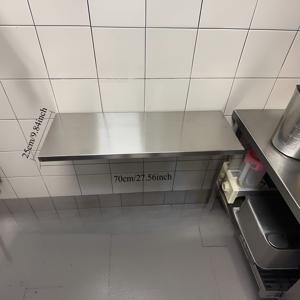 TEMU 1개 스테인리스 스틸 접이식 테이블, 세 가지 사이즈, 간편 조립, 공간 절약, 푸드트럭, 주방, 식당, 차고, 세탁실, RV용|접이식식탁