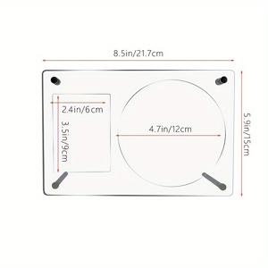 TEMU 우아한 HD 아크릴 CD 사진 프레임 - 가공된 표면의 수평 디스플레이 스탠드, 한국 아이돌 카드 및 생일 증명서, 음악 CD 호환 가능 - K-POP 팬과 음악 애호가를 위한 경량 테이블 장식, 내구성 있는 아크릴 구조, 디자인, 투명한 구성, 홈 데코레이터용 - 생일 또는 기념일 선물로 이상적