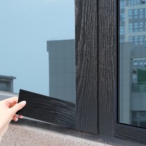 TEMU 1롤/시트 창문 프레임 클래딩 필름 - UV 차단 방수 및 열 저감 커버, 멀티컬러 (블랙/화이트) 도어 & 창문용 플라스틱 랩, 쉬운 접착 및 개인정보 보호, 효율적인 업그레이드