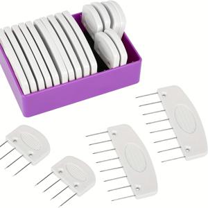 TEMU 20개 니트 스티치 마커 세트, 스웨터 스카프 DIY 고정 바늘 정리 도구, 줄 맞춤용 재봉 및 뜨개질 공구