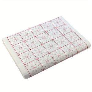 TEMU 일본/중국 서예용 그리드 라인 종이 - 붓글씨 연습용, 잉크 연습 - 대형 13.4x27.2인치 (34x69cm), 반숙성 - 초보자 및 전문가용, 아시아 붓화 예술 - 약 100장 팩, 서예 용품, 초보자 서예 연습, 미그리드 패턴 종이, 내구성 있는 연습지, 전통 스타일, 매끄러운 질감, 프로 서예가용