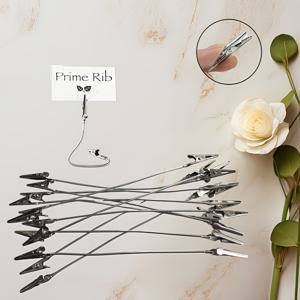 TEMU 10개 조절 가능한 서있는 코끼리 클립 사진 홀더 - 내구성 있는 금속과 안전한 후크가 있는 공예, DIY 카드, 사진, 메모 클립 - 크리스마스, 공예용 사진 홀더, 다용도 클립 디자인, 금속 마감, 책상 용품, 정리함 및 분배기