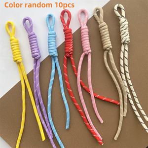 TEMU 10개 수제 여성용 키체인/DIY 펜던트 만들기 용품 세트 컬러풀 트렌디 패션 나일론 로프 가방 매달린 모바일 폰 체인 브레이드 스타일 매듭 액세서리, 얇은 머리용 헤어 타이, 여성용 헤어 타이, 남성용 헤어 타이, 키체인, 가방 참, 가방 액세서리