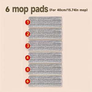 TEMU JOYBOS 교체용 걸레 천 - 강력한 흡수성 및 건식 청소용 걸레 패드, 표준 걸레 호환 가능, 목재/타일/리놀륨 바닥용, 간편 롤 디자인으로 빠른 교체 가능, 재사용 가능한 걸레 패드, 홈 클리너용|물걸레청소기|장판
