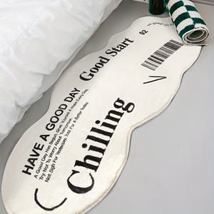 TEMU 1개, 거실·침실·욕실용 플러시 트렌디한 불규칙 모양 매트 - 부드럽고 세탁 가능, 청소 쉬움, 10mm 두께 - 완벽한 홈 데코 선물