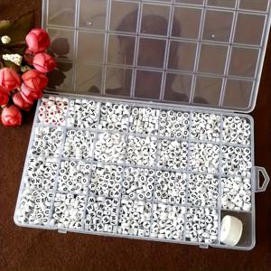 TEMU 1400개 알파벳 비즈 세트 + 정리함, 우정 팔찌 문자 비즈 콤보, 아크릴 DIY 비드 키트, 중동 시리즈, 보석 만들기용 - 레드 하트 펜던트 디자인, 생일 및 크리스마스 선물 추천